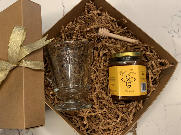 Honey & Glass Gift Set